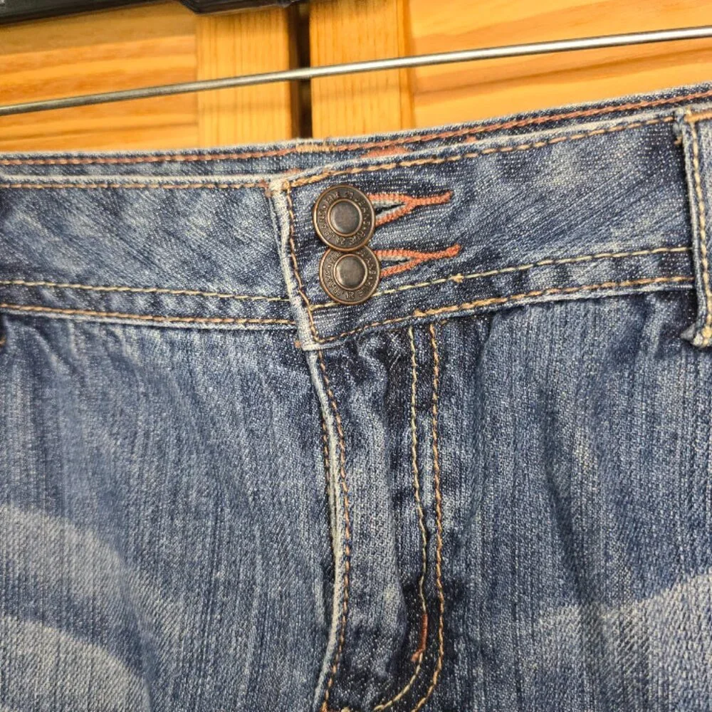 Rue21 Y2K Micro Mini skirt, Medium Wash Denimin, Size 13